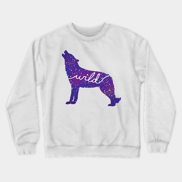 Go Wild Wolf Crewneck Sweatshirt by PigeonMac